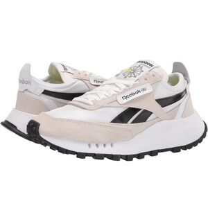 LNWOB Reebok, Unisex Classic Legacy Sneaker, White/Black/Acid Yellow, W 6.5/M 5